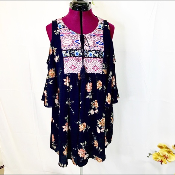 boho chic floral dress